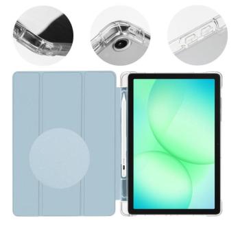OBAL:ME MistyTab Samsung Galaxy Tab A11+ / Tab A9+ oldalra nyíló, kitámasztható tok, kék kép