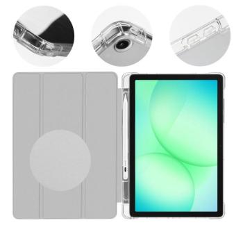 OBAL:ME MistyTab Samsung Galaxy Tab A11+ / Tab A9+ oldalra nyíló, kitámasztható tok, szürke kép