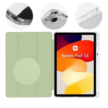 OBAL:ME MistyTab Xiaomi Redmi Pad SE (11.0) oldalra nyíló, kitámasztható tok, zöld kép