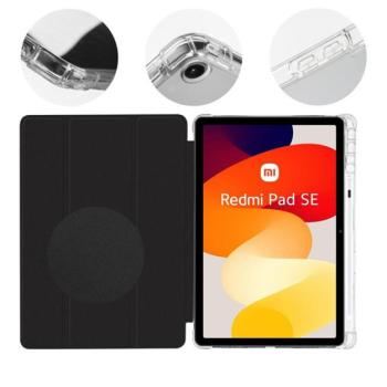 OBAL:ME MistyTab Xiaomi Redmi Pad SE oldalra nyíló, kitámasztható tok, fekete kép