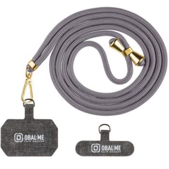 OBAL:ME NeckTag Allure Rope nyakba / vállra akasztható univerzális telefontartó, szürke kép