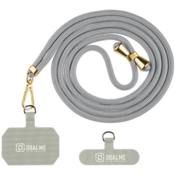OBAL:ME NeckTag Allure Rope nyakba / vállra akasztható univerzális telefontartó, világos szürke kép