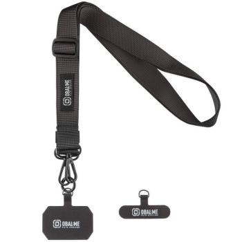 OBAL:ME NeckTag Ribbon Rope nyakba / vállra akasztható univerzális telefontartó, fekete kép
