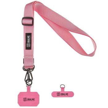 OBAL:ME NeckTag Ribbon Rope nyakba / vállra akasztható univerzális telefontartó, rózsaszín kép