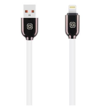 OBAL:ME Sleek USB-A-Lightning kábel, 12W, 1m, fehér-fekete kép