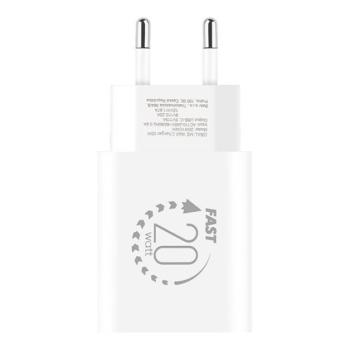 OBAL:ME USB-C hálózati adapter, 20W, fehér kép