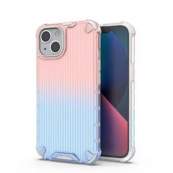Ombre Protect Case iPhone 14 rózsaszín és kék Armor tok kép