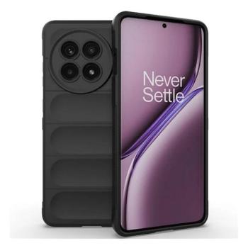 OnePlus 13R / Ace 5 / Ace 5 Pro, Szilikon tok, közepesen ütésálló, 3D minta, fekete kép