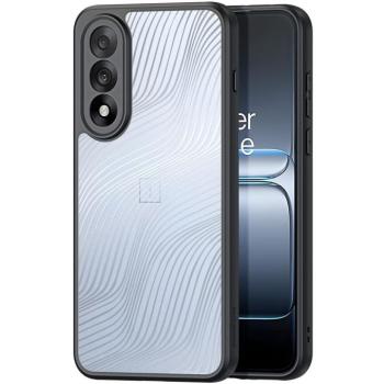 OnePlus Nord 5 / Ace 5 Ultra, Műanyag hátlap védőtok + szilikon keret, hullám minta, Dux Ducis Aimo, áttetsző/fekete kép