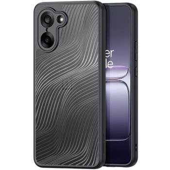 OnePlus Nord CE 5 / Ace 5 Racing, Műanyag hátlap védőtok + szilikon keret, hullám minta, Dux Ducis Aimo, áttetsző/fekete kép