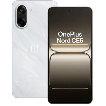 OnePlus Nord CE5 5G DS 8+128GB kártyafüggetlen okostelefon, fehér (Marble Mist) kép