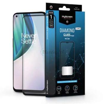 OnePlus Nord N10 5G/N200 5G edzett üveg képernyővédő fólia - MyScreen Protector Diamond Glass Lite Edge2.5D Full Glue - fekete kép