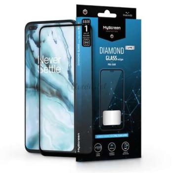 OnePlus Nord/Nord 2 5G/Nord CE 5G edzett üveg képernyővédő fólia - MyScreen Protector Diamond Glass Lite Edge2.5D Full Glue - fekete kép