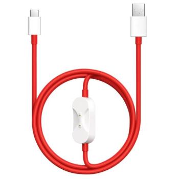OnePlus SUPERVOOC 2in1 töltő és adatkábel, Oneplus okosóra kompatibilis töltővel, 8A, 1,2m, piros kép