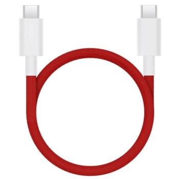OnePlus SUPERVOOC USB-C-USB-C mágneses töltő és adatkábel, 1,2m, 10A, piros kép