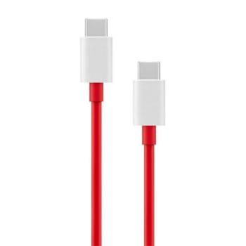ONEPLUS WARP adatkábel és töltő (Type-C - Type-C, gyorstöltés támogatás, 100cm, törésgátló) PIROS Asus Zenfone 3 5.5 (ZE552KL), Honor 8, Sony Xperia X Compact (F5321), Sony Xperia XZ (F833 kép