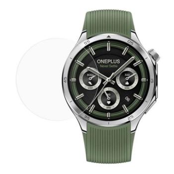 OnePlus Watch 3 (43 mm), Kijelzővédő fólia, ütésálló fólia (az íves részre nem hajlik rá!), Tempered Glass (edzett üveg), Clear kép