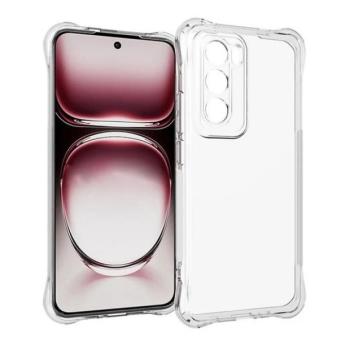 Oppo Reno12, Szilikon tok, közepesen ütésálló, légpárnás sarok, átlátszó kép