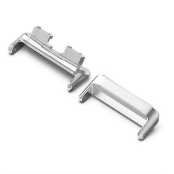 Óraszíj csatlakozó adapter (1 pár, átalakító, fém, 16 mm) EZÜST kép