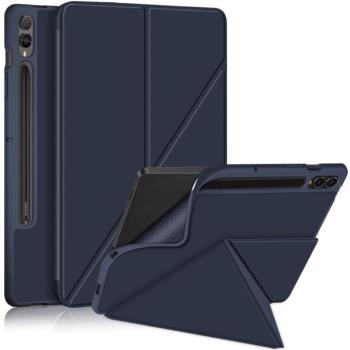 Origami Smart Case Apple iPad 11 2025 / iPad 10.9 2022 mappa tok, érintőceruza tartóval, sötétkék kép