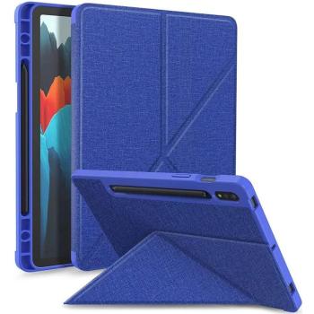 Origami Smart Case Apple iPad Air 11 (2024 / 2025) / iPad Air 4 / 5 (2020 / 2022) mappa tok, érintőceruza tartóval, kék kép