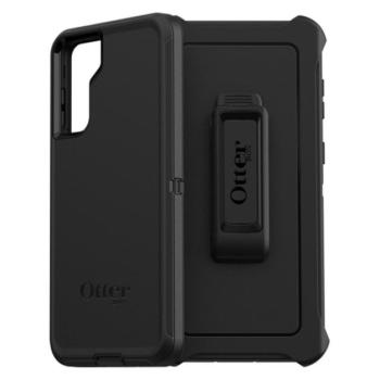 OTTERBOX DEFENDER műanyag telefonvédő (szilikon belső, közepesen ütésálló, övcsipesz, kitámasztó) FEKETE Samsung Galaxy S21 Plus (SM-G996) 5G kép