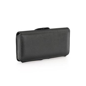 Övre csatolható fekete bőrtok P20 Lite / iPhone X / XS / 11 Pro (5,8&quot;) / 12 / 12 Pro kép