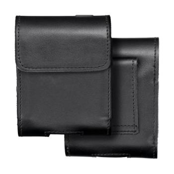 Övre csatolható tok, mágneses, V méret (Samsung Z Flip 1/2/3/4 / Huawei P50 Pocket / Motorola Razr 5G) fekete, polírozott bőr, Royal Crazy Horse kép