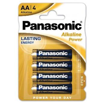 PANASONIC ALKALINE POWER tartós elem (AA, LR6APB, 1.5V, alkáli) 4db /csomag kép