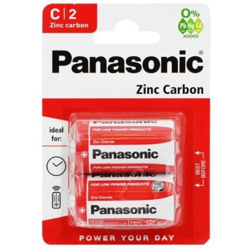 PANASONIC elem (C/baby, R14, 1.5V, cink-karbon) 2db / csomag kép