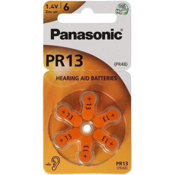 PANASONIC elem (PR13L/6LB, 1.4V, cink-levegő) 6db / csomag kép