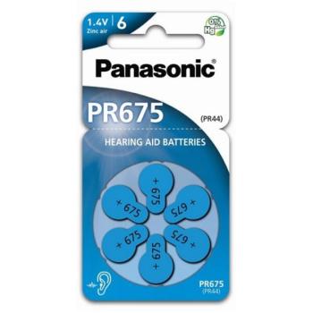 PANASONIC elem (PR675/6LB, 1.4V, cink-levegő) 6db / csomag kép