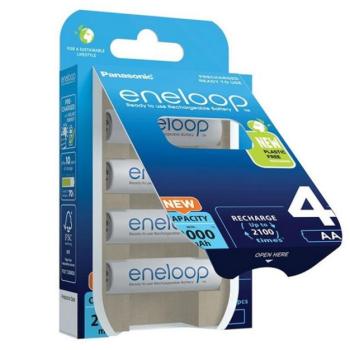 PANASONIC ENELOOP elem (AA, BK-3MCDE, 1.2V, 2000 mAh Ni-MH, újratölthető) 4db / csomag kép