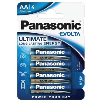 PANASONIC EVOLTA szupertartós elem (AA, R6EGE, 1.5V, alkáli) 4db / csomag kép