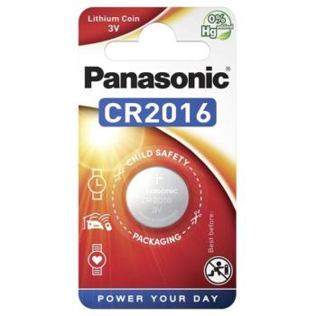 PANASONIC gombelem (CR2016, 3V, lítium) 1db / csomag kép