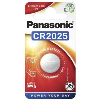 PANASONIC gombelem (CR2025, 3V, lítium) 1db/csomag kép