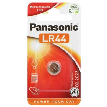 PANASONIC gombelem (LR44L/1BP, 1.5V, alkáli) 1db / csomag kép