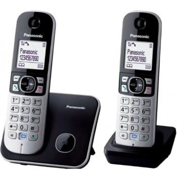 Panasonic KX-TG6812PDB DECT telefon, fekete-ezüst kép
