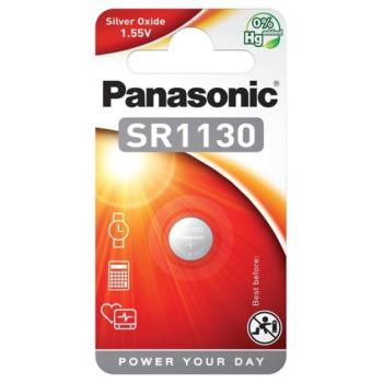 PANASONIC óraelem (SR1130, 1,55V, ezüst-oxid) 1db/ csomag kép