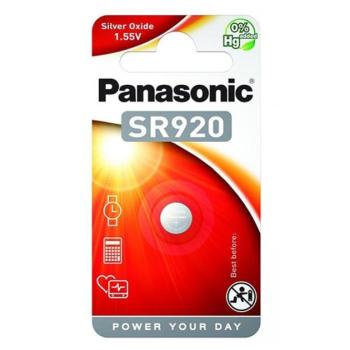 PANASONIC óraelem (SR920, 1,55V, ezüst-oxid) 1db/ csomag kép