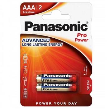PANASONIC PRO POWER szupertartós elem (AAA, LR03PPG, 1.5V, alkáli) 2db / csomag kép