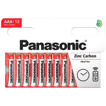 PANASONIC tartós elem (AAA, R03RZ, 1.5V, cink-karbon) 12db / csomag kép