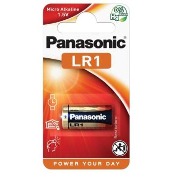 PANASONIC tartós elem (LR1, 1.5V alkáli) 1db / csomag kép