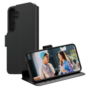 PANZERGLASS CARE WALLET tok álló, bőr hatású (FLIP, oldalra nyíló, asztali tartó, kameravédő) FEKETE Samsung Galaxy A36 5G (SM-A366) kép