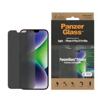 PanzerGlass Classic Fit iPhone 14 Plus / 13 Pro Max 6,7&quot; Privacy Screen Protection antibakteriális képernyővédő fólia kép