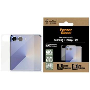 PANZERGLASS CLASSIC FIT képernyővédő üveg (extra karcálló, ütésállóság, külső kijelző) ÁTLÁTSZÓ Samsung Galaxy Z Flip7 (SM-F766) kép