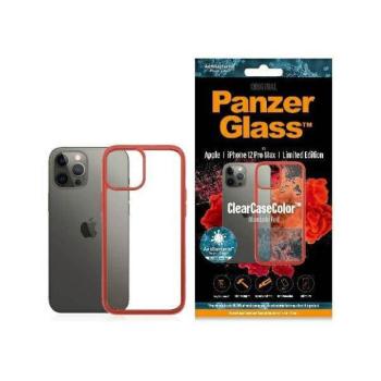 PanzerGlass ClearCase iPhone 12 Pro Max narancs piros AB tok kép
