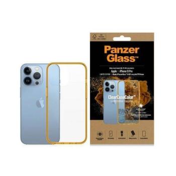 PanzerGlass ClearCase iPhone 13 Pro 6.1&quot; antibakteriális ütésálló narancs tok kép
