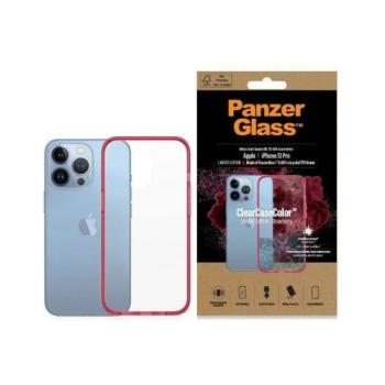 PanzerGlass ClearCase iPhone 13 Pro 6,1&quot; antibakteriális ütésálló piros tok kép