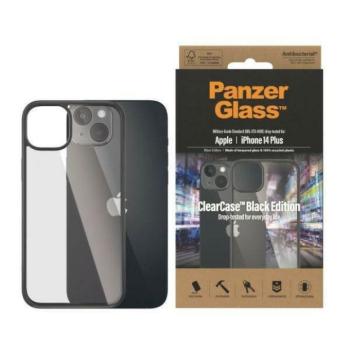 PanzerGlass ClearCase iPhone 14 Plus / 15 Plus 6,7&quot; antibakteriális fekete tok kép